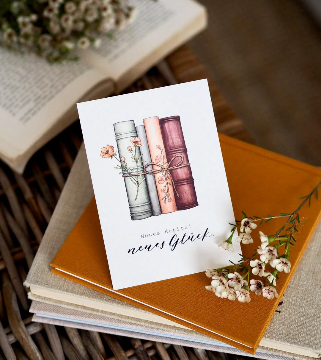 Grusskarte - Neues Kapitel