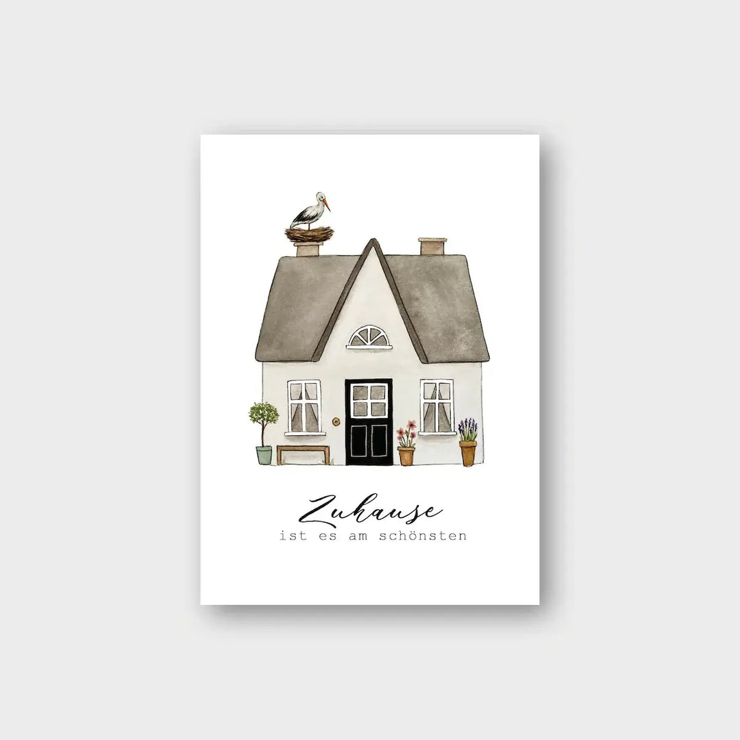 Postkarte - Zuhause