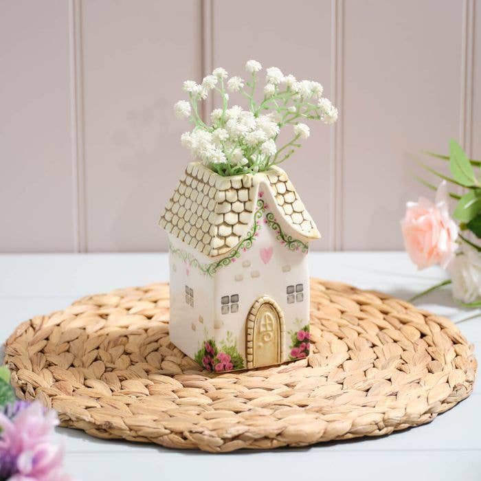 Steingut Vase Cottage Garden 13 cm