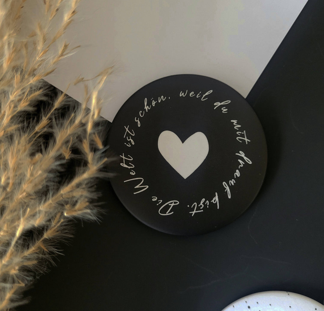 Großer Magnet für Pinnwand oder Kühlschrank mit Spruch