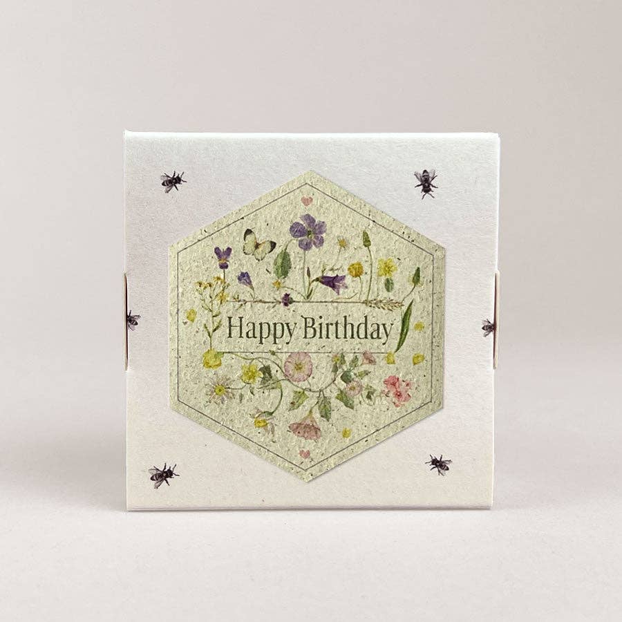 Honigpralinen – Happy Birthday blumig