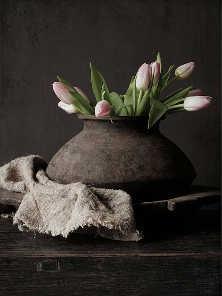 Wanddekoration - Tulpen Vase Vintage
