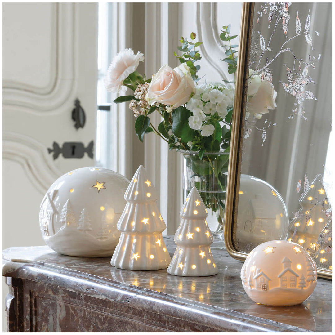 Mathilde M. LED-Weihnachtskugel Keramik Gross