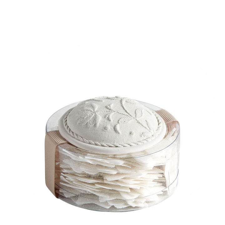 Seifenblätter in Sternform – Weiß mit Glitzer, Rosenduft (Box) – Mathilde M.
