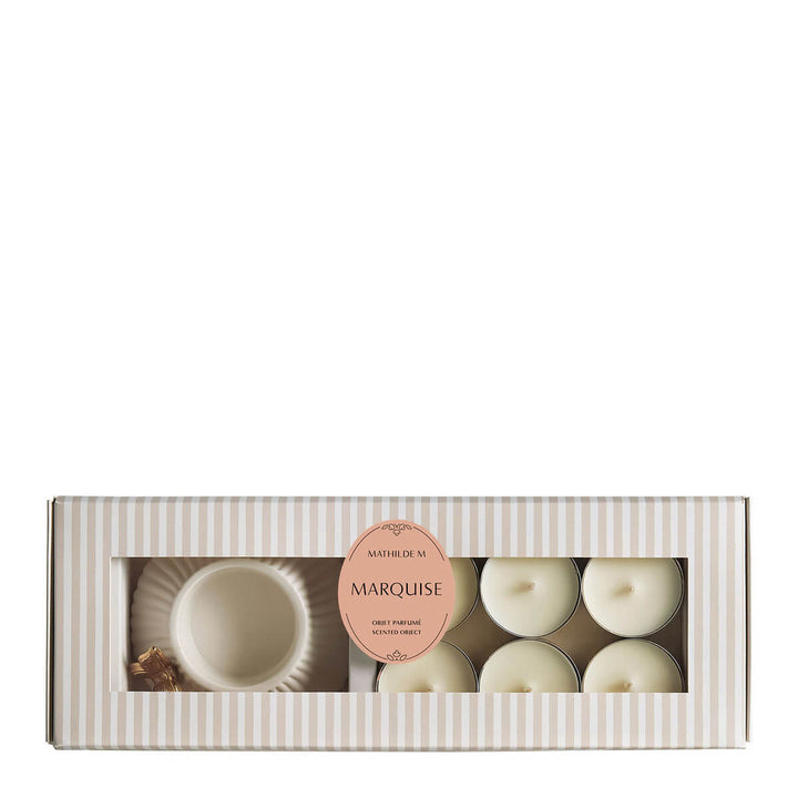 Mathilde M. Geschenkset Butterfly Kerzenhalter & 6 Duftkerzen – Marquise