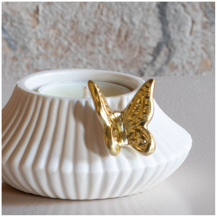 Mathilde M. Geschenkset Butterfly Kerzenhalter & 6 Duftkerzen – Marquise