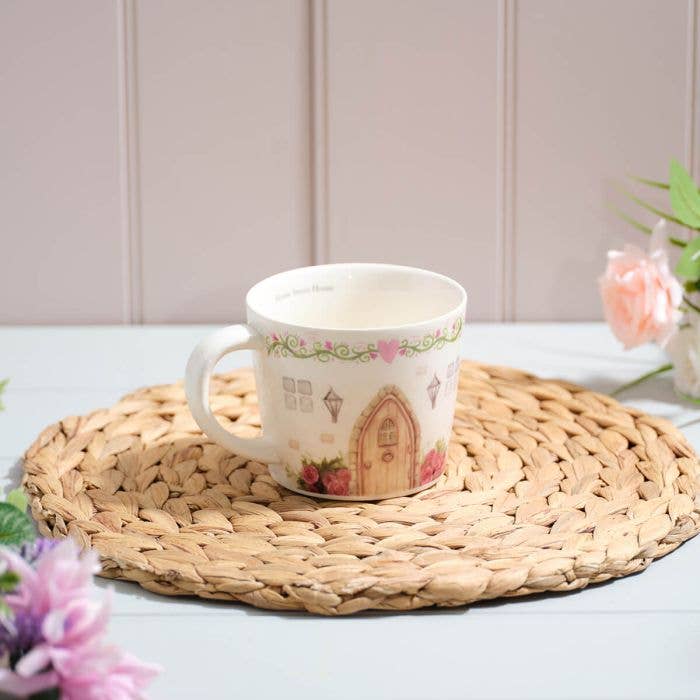 Landhaus Steingut Tasse - Home Sweet Home