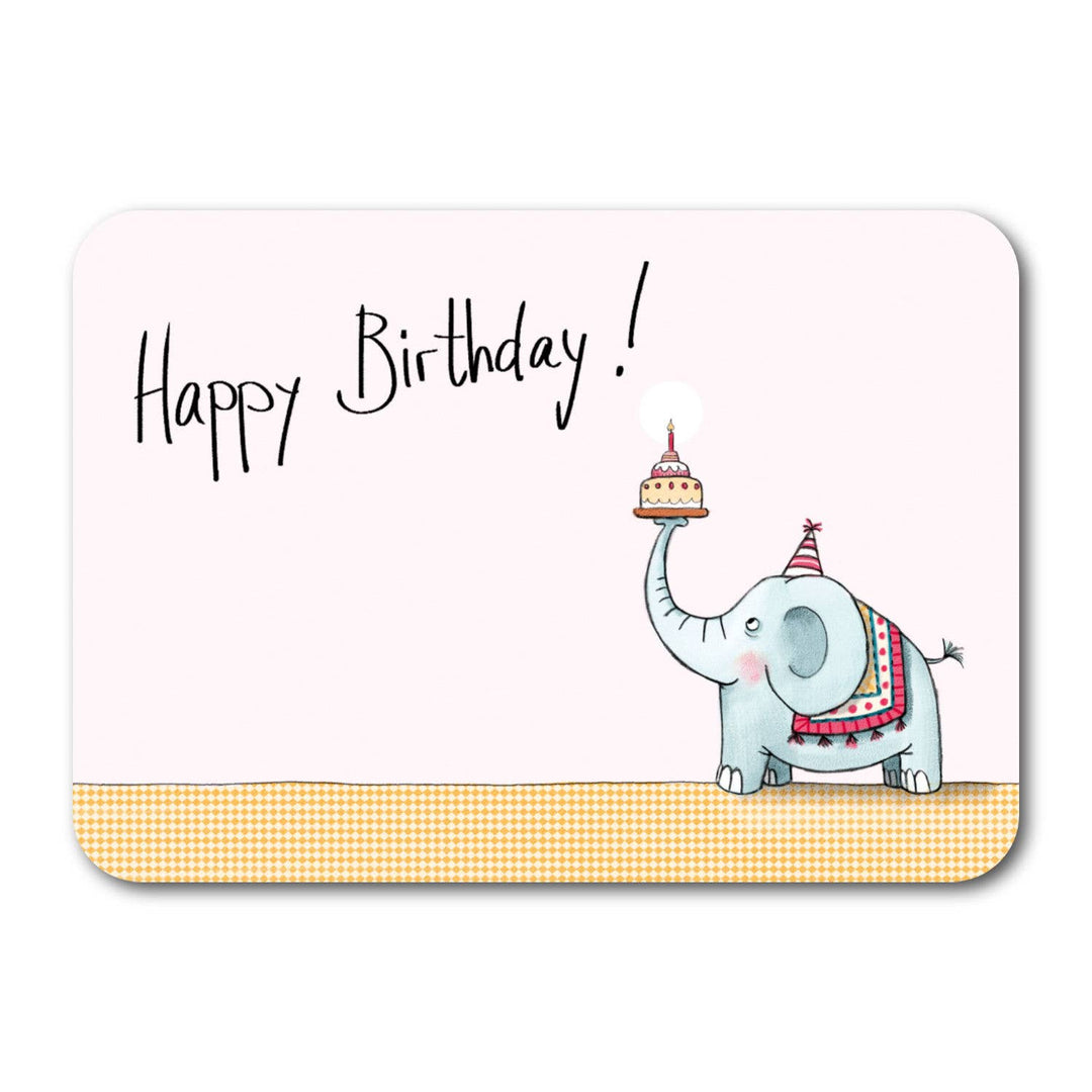 Grusskarte - Happy Birthday Elefant