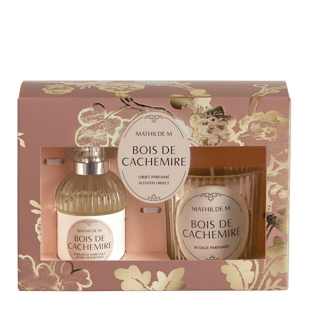 Mathilde M. Duftset Raumspray + Duftkerze Bois de Cachemire