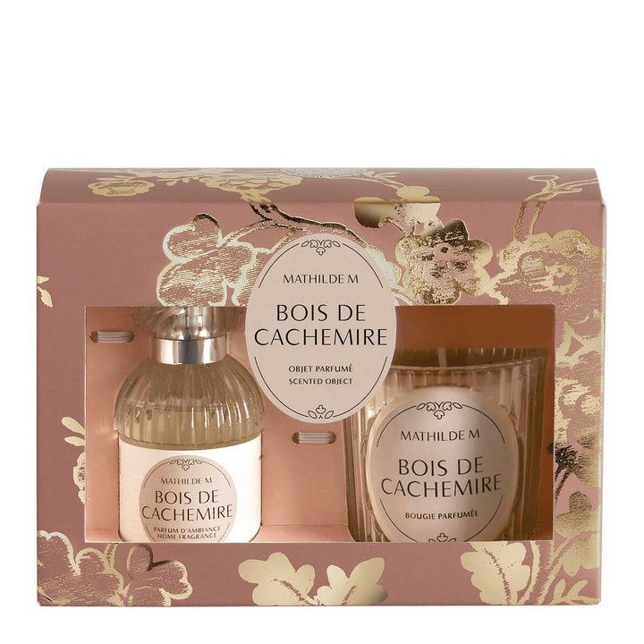 Mathilde M. Duftset Raumspray + Duftkerze Bois de Cachemire