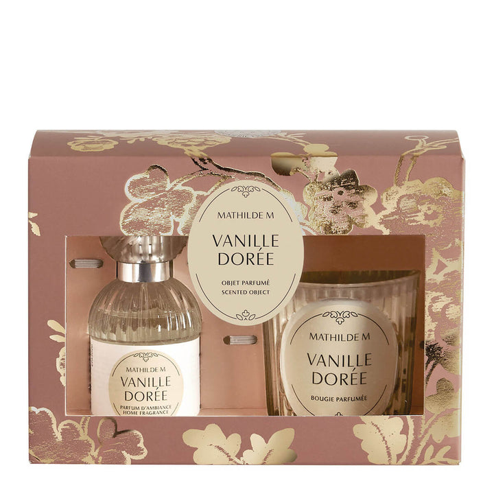 Mathilde M. Duftset Raumspray + Duftkerze Vanille Dorée