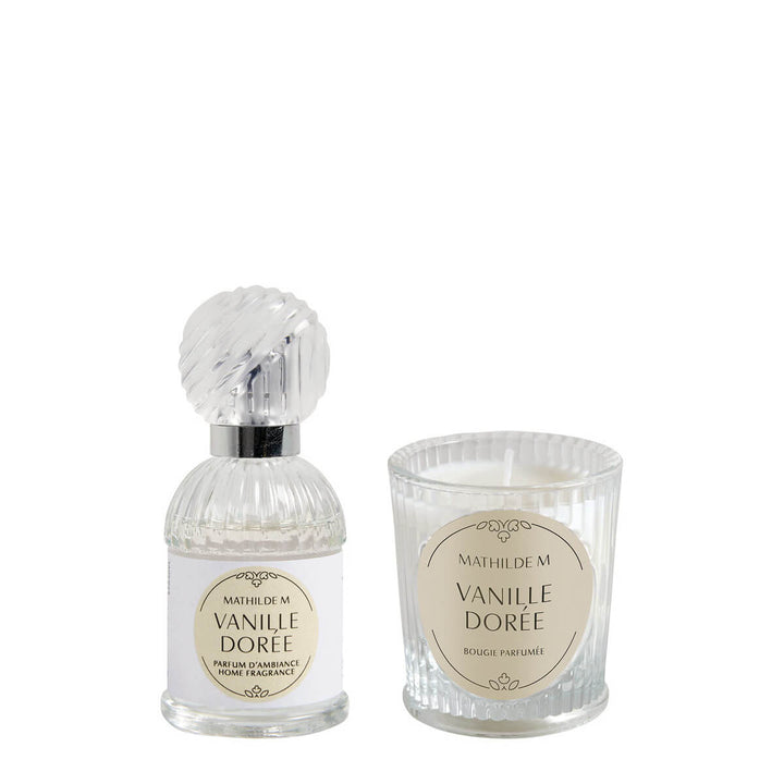 Mathilde M. Duftset Raumspray + Duftkerze Vanille Dorée