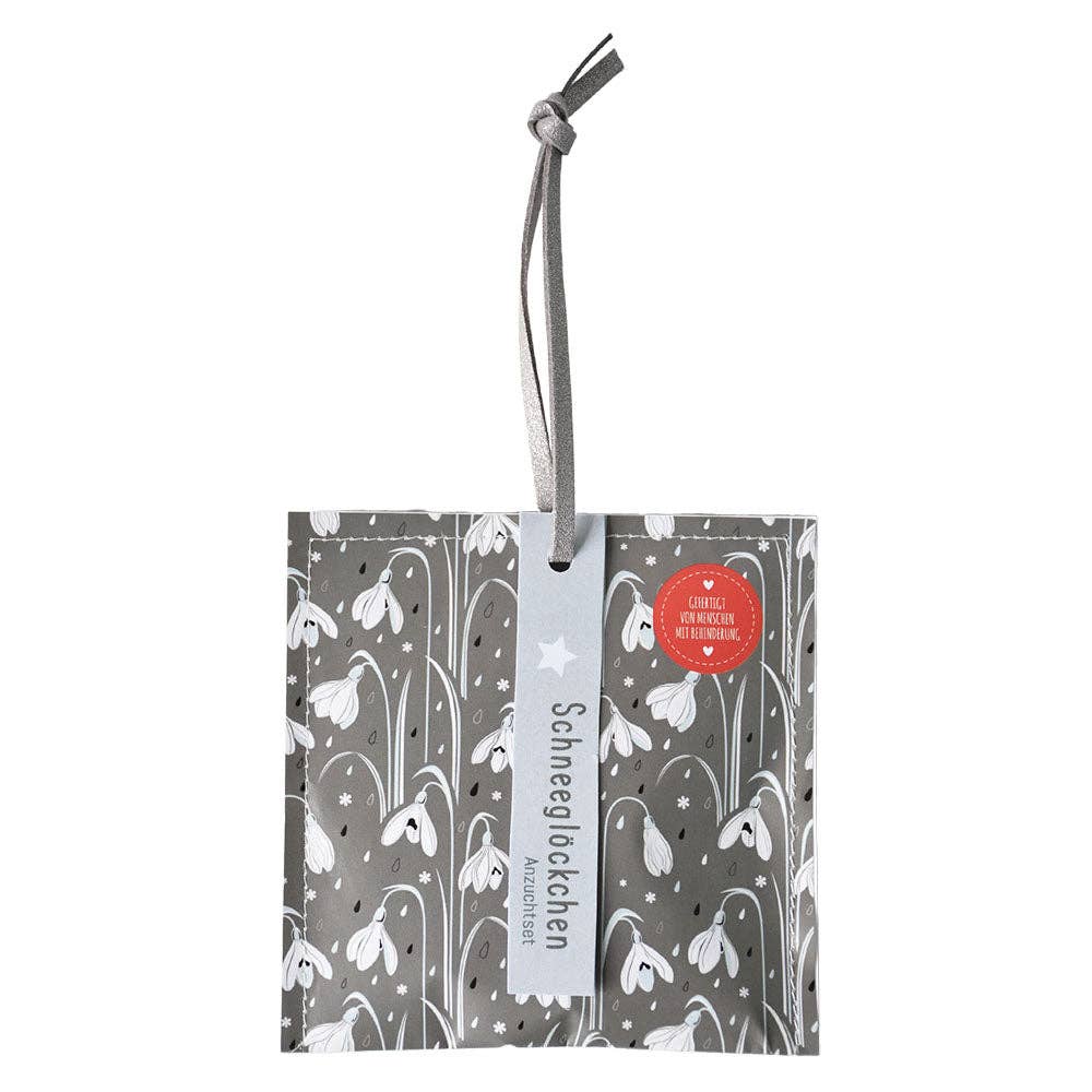 Weihnachtsgruß mit Schneeglöckchen Saatgut – Zauberhaftes Anzuchtset