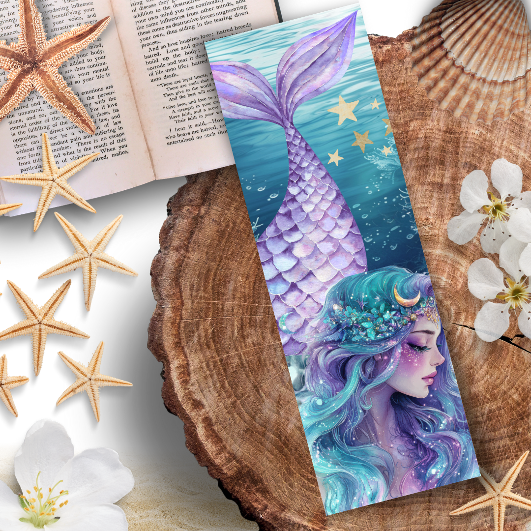 Lesezeichen Meerjungfrau – Magie der See