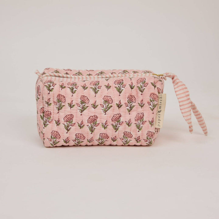 Kulturbeutel aus Bio-Baumwolle - Rosa