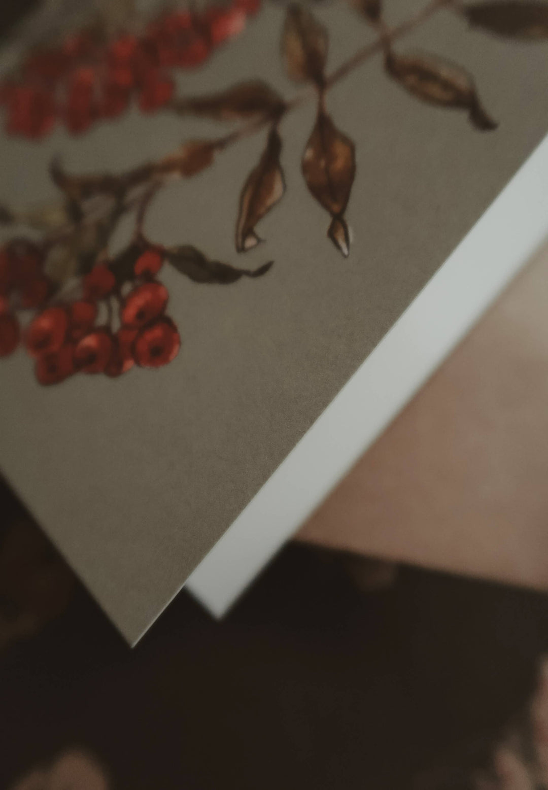 Grusskarte - Vogelbeeren