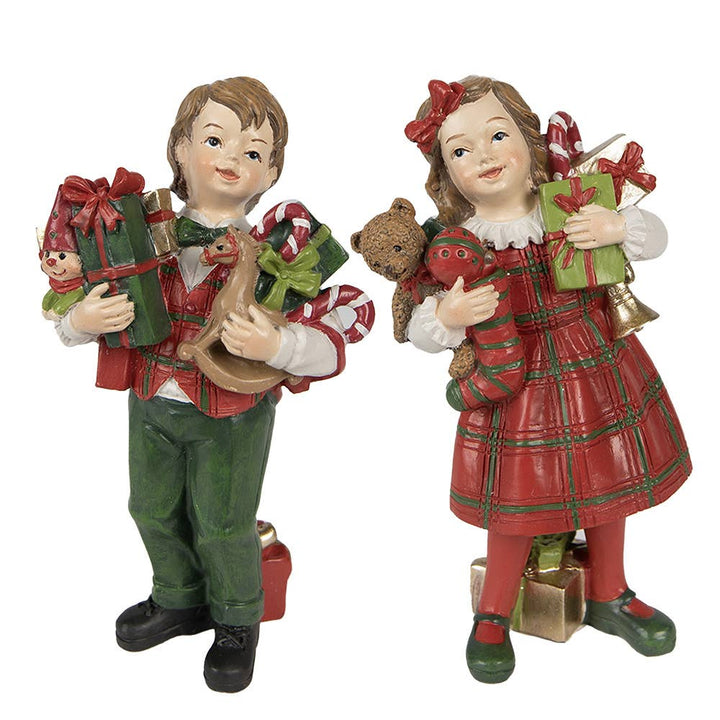 Kinder Figur Weihnachtsgeschenke – Set von 2