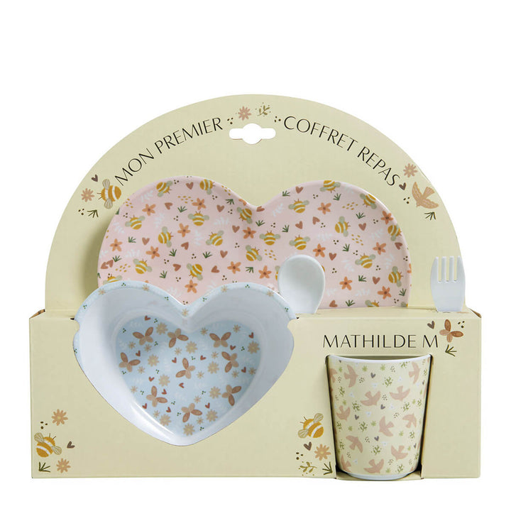 Coffret de vaisselle pour petits enfants - Hirondelles