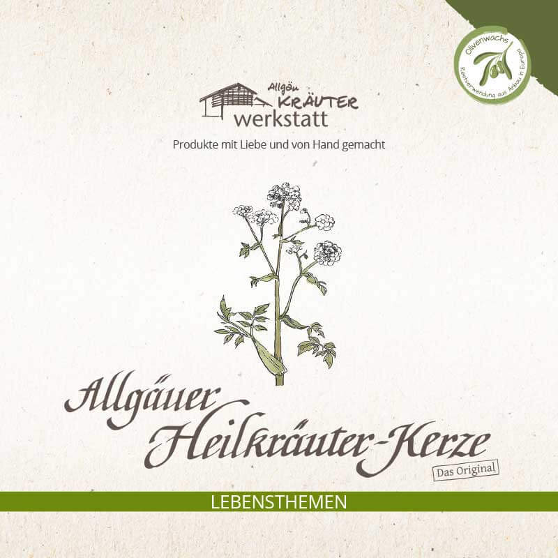 Allgäuer Heilkräuter Kerze - Lichtengel
