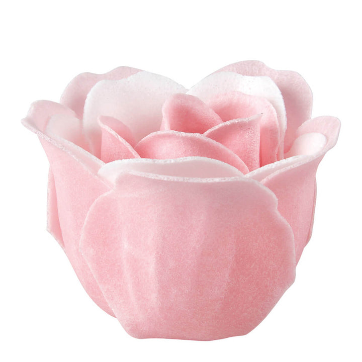 Mathilde M. Set aus 12 Rosen in rosa und weißen Seifenblättern - Rosenduft