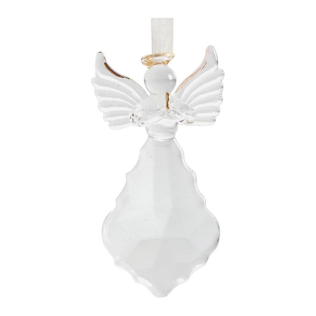 Set aus 3 Glas-Engeln zum Aufhängen – Weihnachtsdeko von Mathilde M.