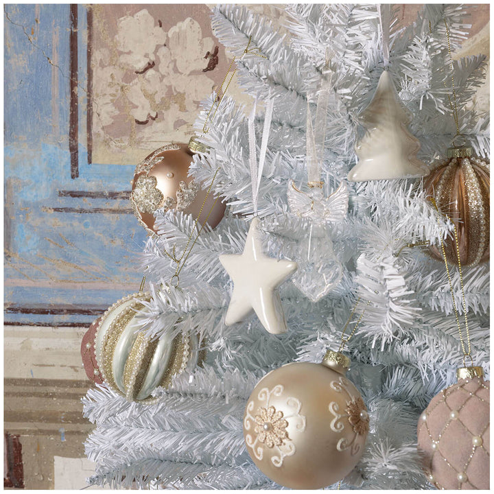 Set aus 3 Glas-Engeln zum Aufhängen – Weihnachtsdeko von Mathilde M.