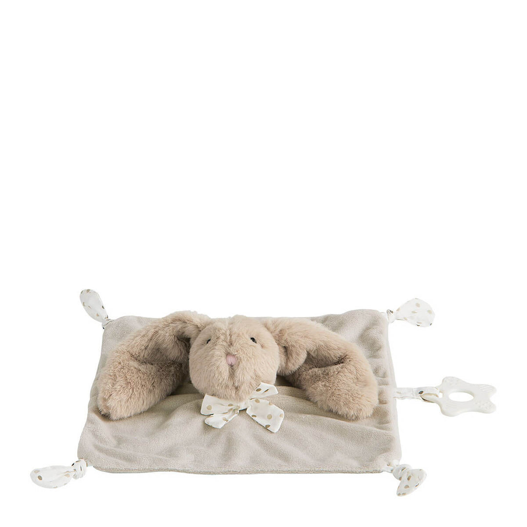 Toudoux Hase mit Beißring – Beigefarbenes Kuscheltier von Mathilde M. (25 cm)