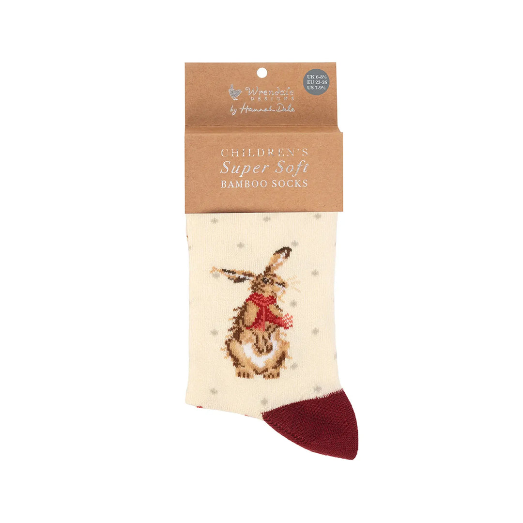 Kindersocken Schneehase – By Hannah Dale